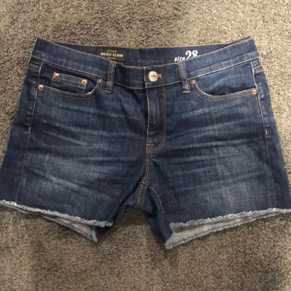 NWOT J. Crew shorts size 28 indigo denim